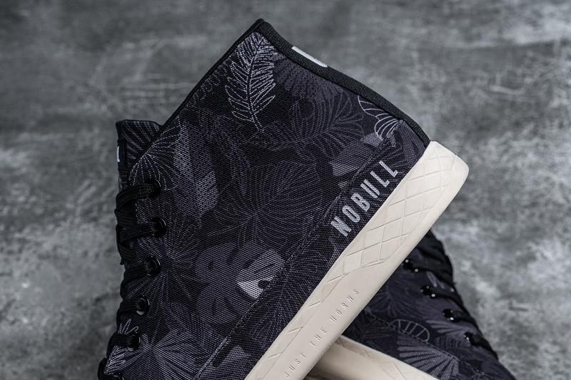 Women's Nobull Oasis Canvas Mid Trainers Black | SG G2858S